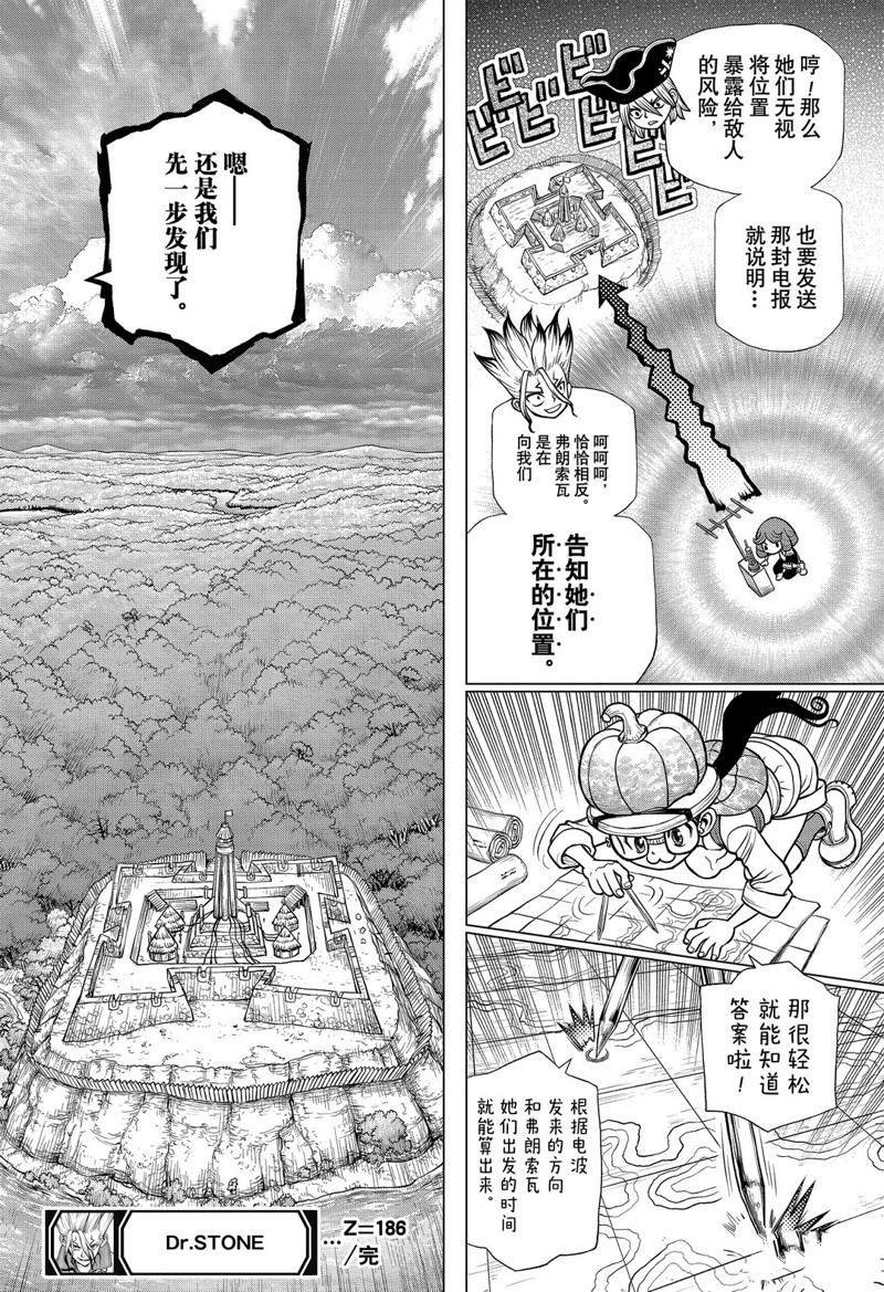 《石纪元（Dr.Stone）》漫画最新章节第186话 试看免费下拉式在线观看章节第【20】张图片