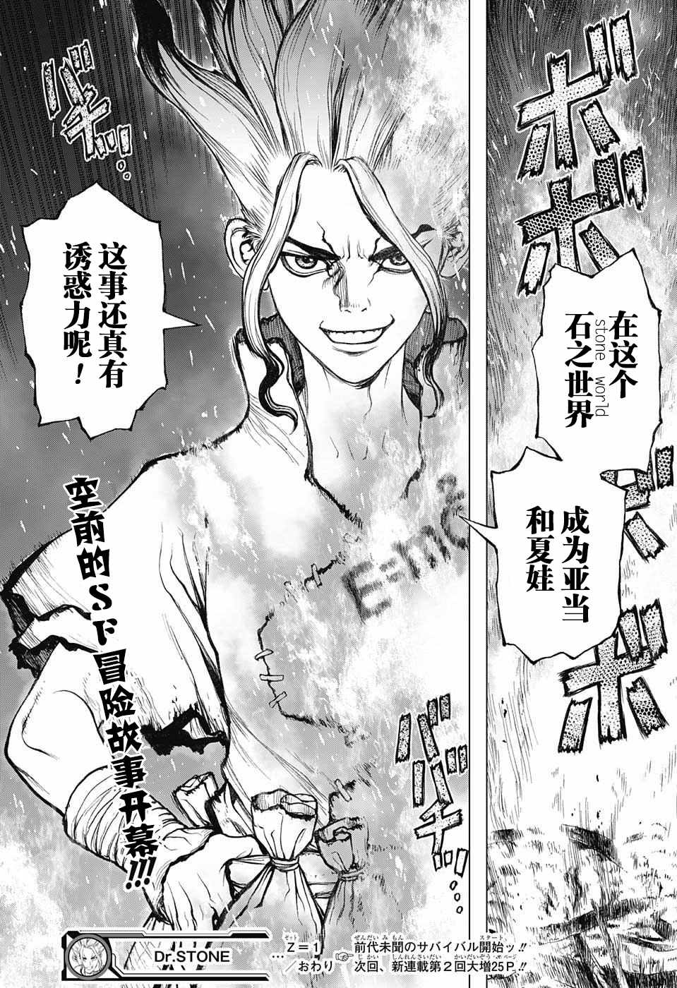 《石纪元（Dr.Stone）》漫画最新章节第1话免费下拉式在线观看章节第【47】张图片