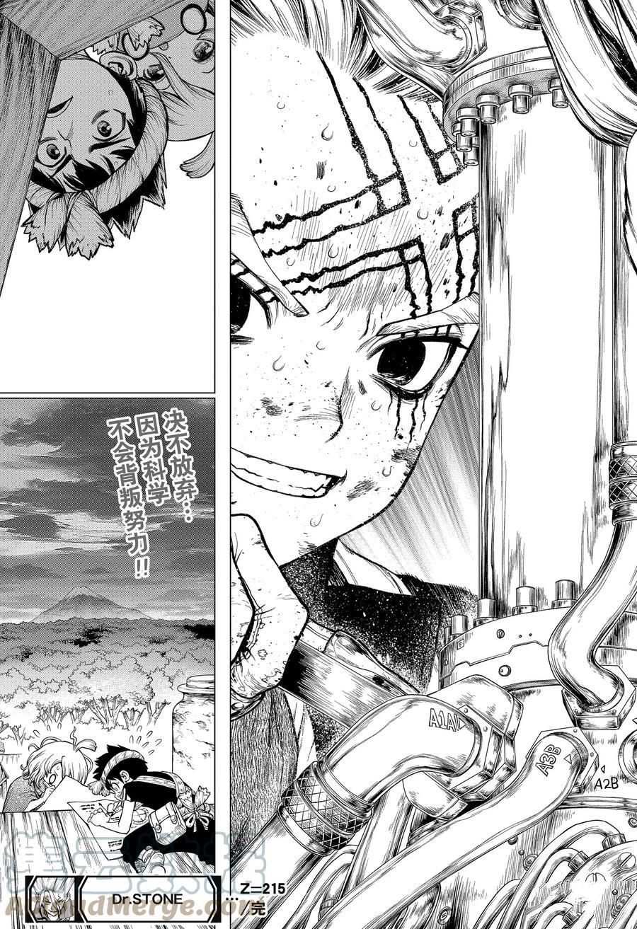 《石纪元（Dr.Stone）》漫画最新章节第215话 试看版免费下拉式在线观看章节第【19】张图片