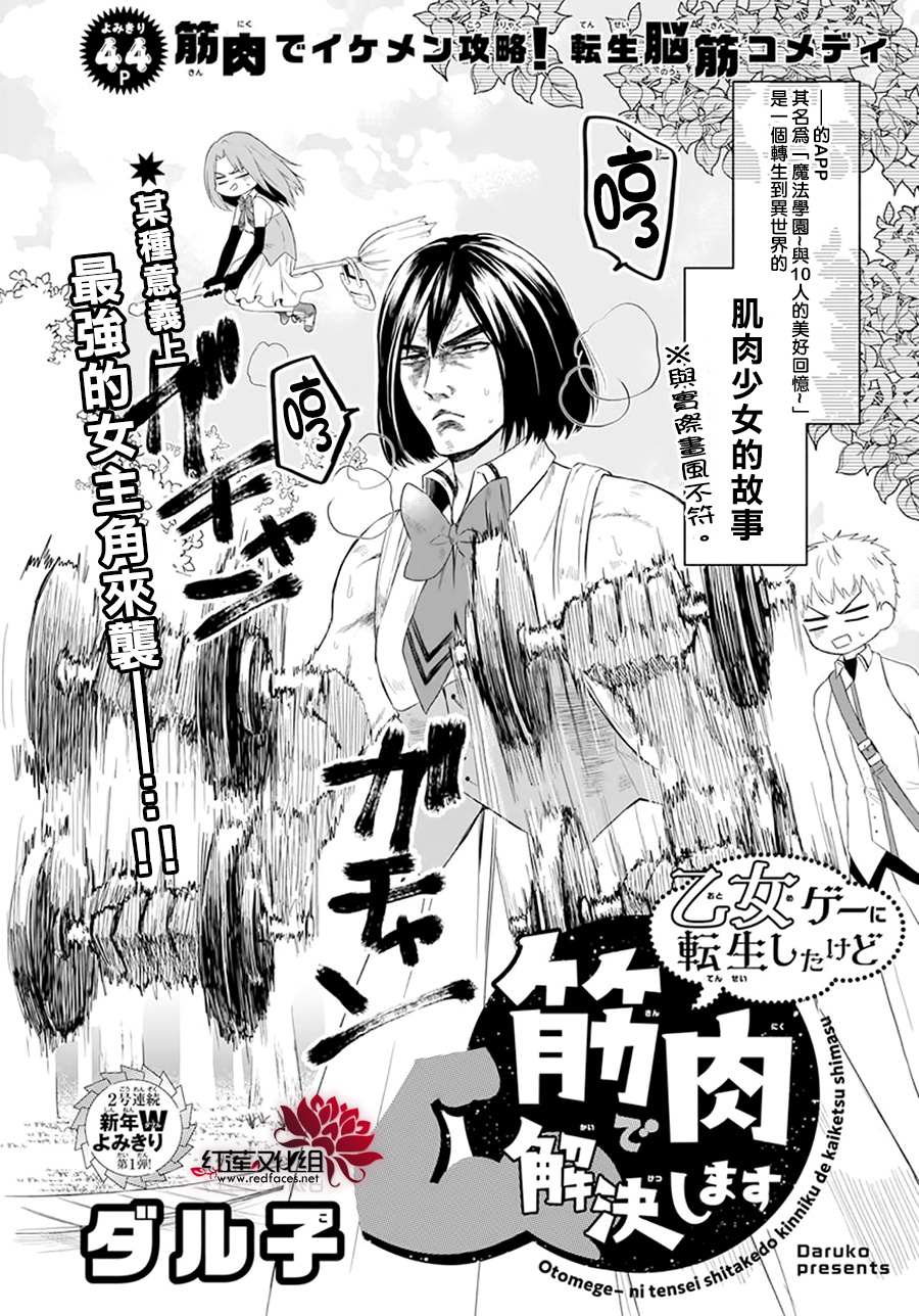 《穿越进乙女游戏后用肌肉摆平一切》漫画最新章节第1话免费下拉式在线观看章节第【2】张图片