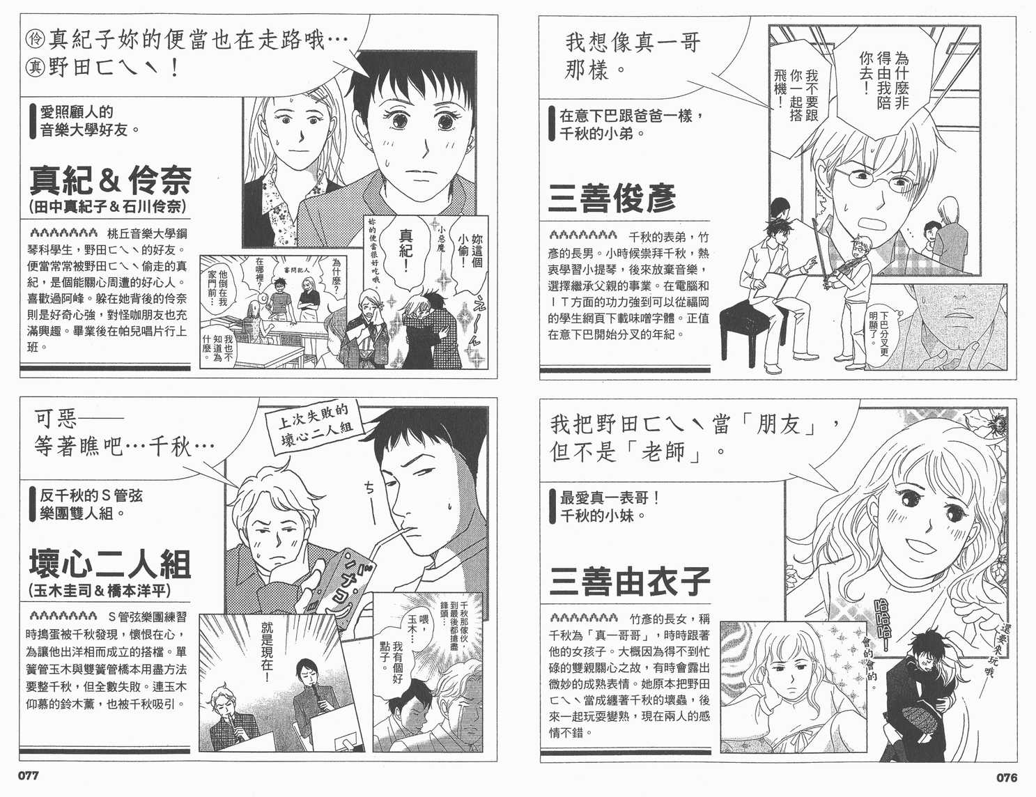 《交响情人梦》漫画最新章节交响情人梦角色资料书免费下拉式在线观看章节第【43】张图片