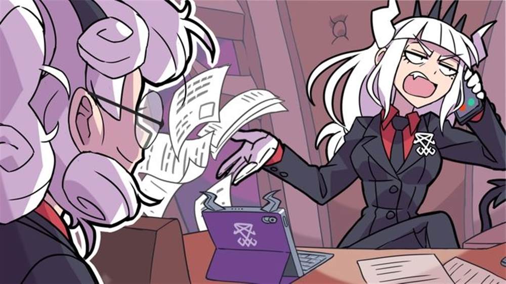 《Helltaker推特短篇集》漫画最新章节Pandemonica‘s business day免费下拉式在线观看章节第【16】张图片